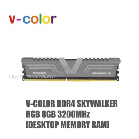 V COLOR DDR4 SKYWALKER RGB 8GB 3200MHz DESKTOP MEMORY RAM V Color