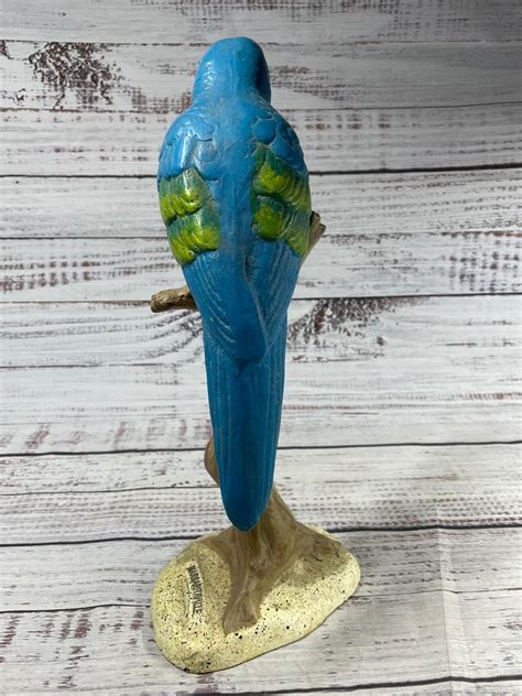 Margaritaville Blue And Yellow Macaw Parrot Statue Jimmy Buffet Parrothead