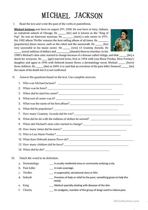 Biography Worksheet For Grade 5