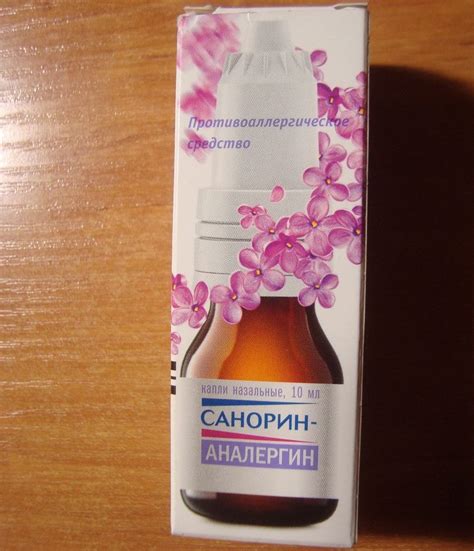 Санорин-Аналергин капли глазные - инструкция, цена, отзывы, аналоги