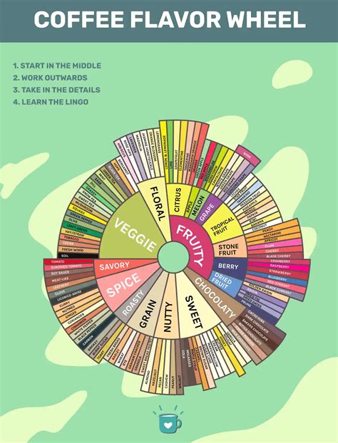 Coffee Flavor Wheel: Tool For Identifying Flavors In Coffee