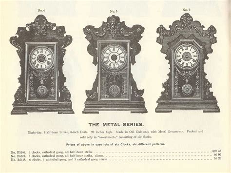 Seth Thomas Clock Catalogue Excellent Quality