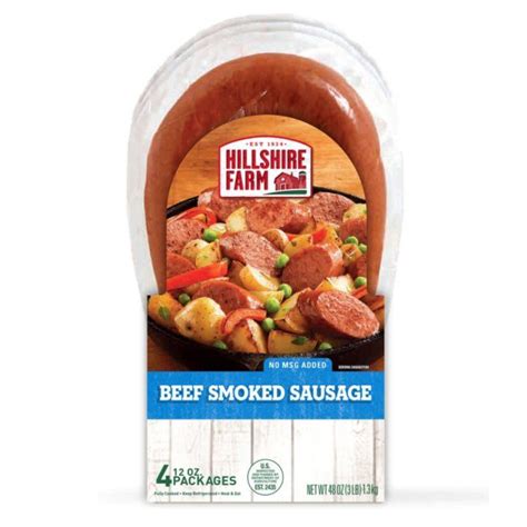 Hillshire Farm Beef Smoked Sausage 12 Oz Pkg 4 Ct Sam S Club