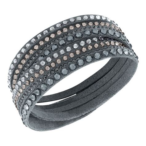 Slake Swarovski Bracelet Dark Gray Deluxe Dark Gray