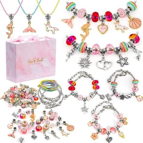 Cadeau Fille 5 13 Ans Bijoux Enfants Kit Bracelet Charms Bracelet