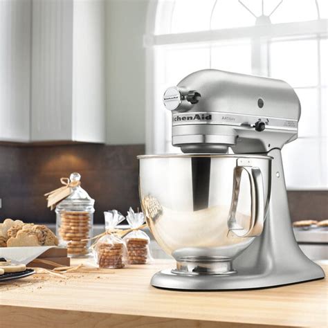 Kitchenaid Ksm150pscu Artisan Series Contour Silver 5 Qt Tilt Head Countertop Mixer 120v