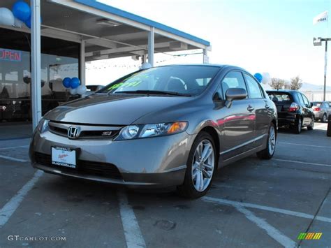 2007 Galaxy Gray Metallic Honda Civic Si Sedan 1466440 Photo 40