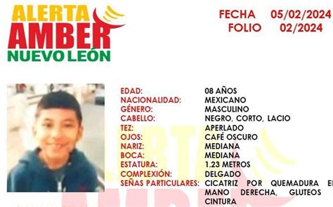 Alerta Amber activada por desaparición de menor en Pesquería