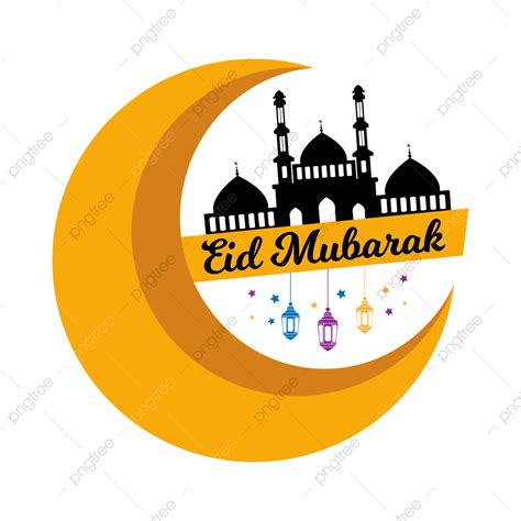 Eid Al Fitr Vector Png Images Flat Eid Al Fitr Mubarak Illustration