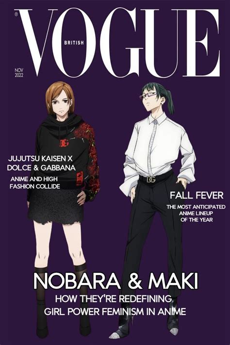 Nobara and Maki British Vogue Cover