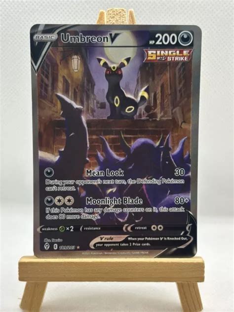 POKÉMON UMBREON V Evolving Skies 189 203 Holo Ultra Rare 250 00