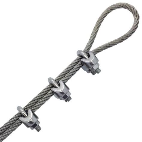 3mm Stainless Steel Wire Rope Grips Din741 Gs Products