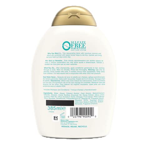 Curl Defining Quenching Coconut Curls Hair Conditioner Ogx Beauty