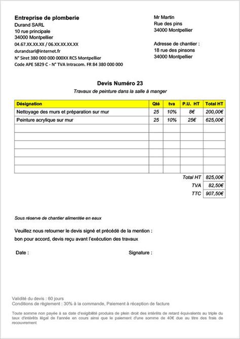 Modele Devis Excel Gratuit Inspiré Modèle De Devis Gratuit Excel Et