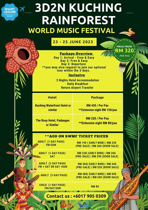 3D2N KUCHING RAINFOREST MUSIC FESTIVAL