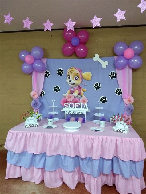 Mesa Candy Bar Paw Patrol Skye Paw Patrol Birthday Party Paw Patrol