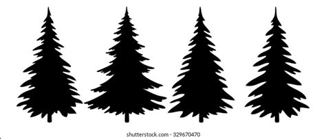 Clipart Evergreen Tree Silhouette