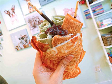 Rolled Ice Cream Taiyaki Hidden Gems Vancouver