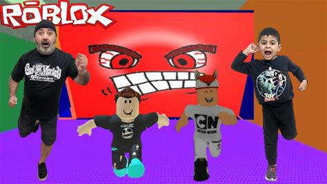 ROBLOX FUJA DA PAREDE VERMELHA OU SEJA ESMAGADO YouTube