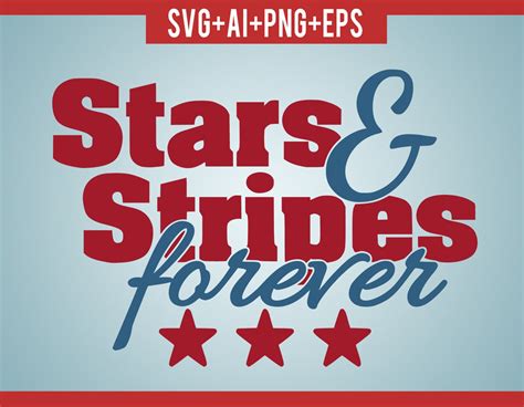 Stars And Stripes Forever Svg Vector American Vector Etsy