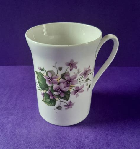 Vintage Violets Demitasse Cup And Saucer Mismatched Pieces Zeller Crest