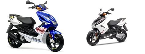 Motorrad Vergleich Yamaha Aerox Race Replica 2009 Vs Yamaha Aerox R 2011