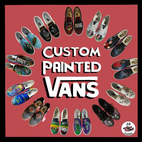 Custom Vans Made To Order Handmade T Original Art Etsy