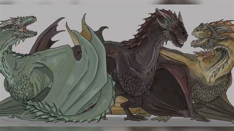 Rhaegal X Drogon X Viserion Dragon Artwork Dragon Art Dragon Sketch