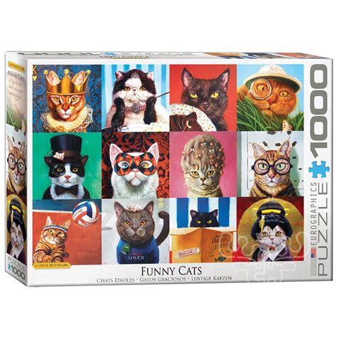 Eurographics Funny Cats Puzzle 1000pcs - Puzzles Canada