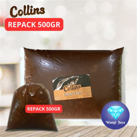 Jual Collins Pasta Coklat 500 Gram Selai Coklat Collins Repack 500