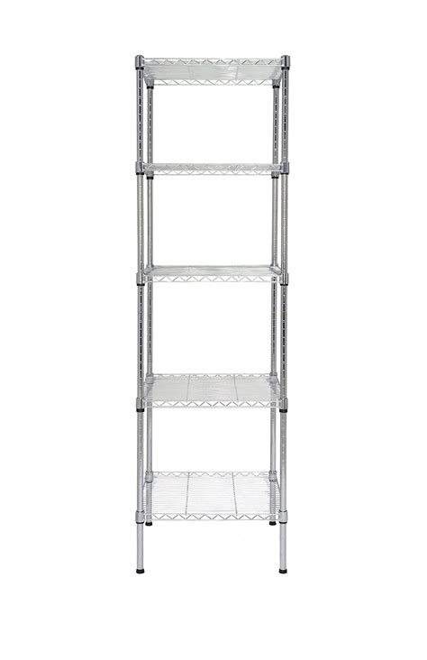 Finnhomy Heavy Duty 5 Tier Wire Shelving Unit 18x18x59 Inches 5 Shelves