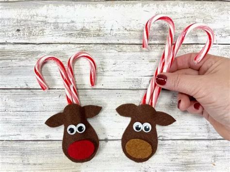 Candy Cane Reindeer Craft