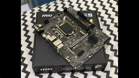 Unboxing Quick Review MSI H410M Pro VH Motherboard Intel 10th Gen