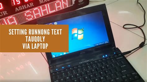 CARA SETTING RUNNING TEXT TAUQOLY VIA LAPTOP YouTube