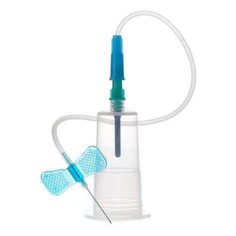 Игла-бабочка с защитным механизмом от укола Lind-Vac 23G x 3/4'' x 7 ...