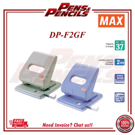 Max Puncher Dp F2gf 2 Hole Paper Punch G Gf Punch 1 Unit Shopee