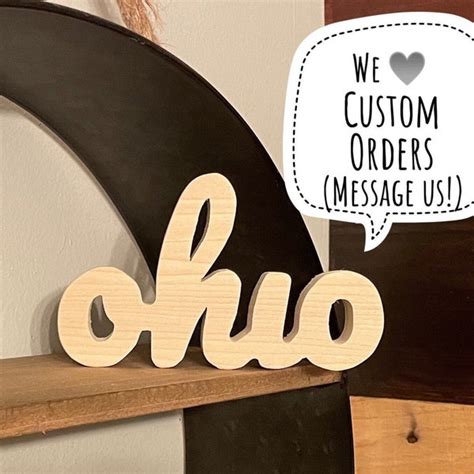 Ohio Wood Sign Etsy