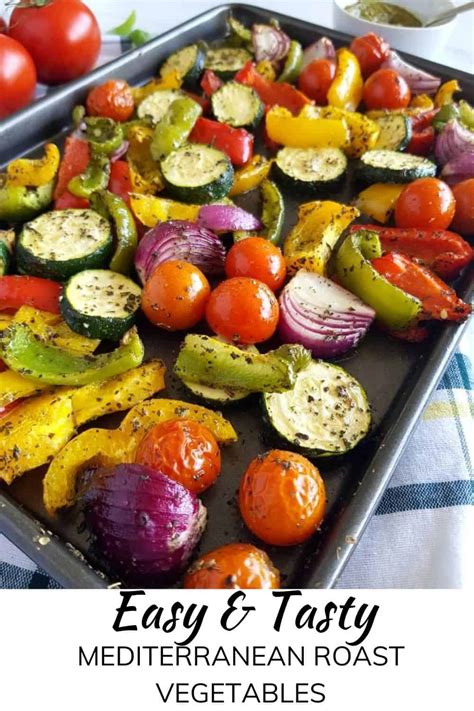 Easy Mediterranean Roast Vegetables Hint Of Healthy