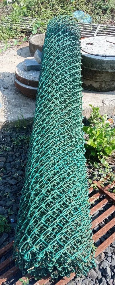 Pvc Coated Gi Chain Link Mesh Fence At Rs Sq Ft Pvc Coated Chain