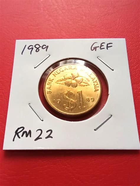 Malaysia Old Coin Wang Syiling Duit Satu Ringgit Lama Rm