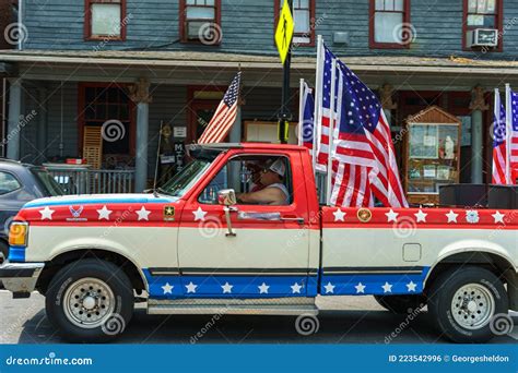 Red White Blue Pickup Truck Editorial Photo Image Of Display Blue