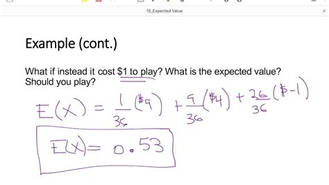 Expected Value Examples And Solutions