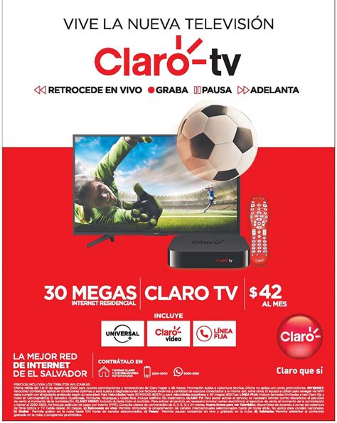 Oferta de Internet Residencial más Claro TV en Claro El Salvador 29