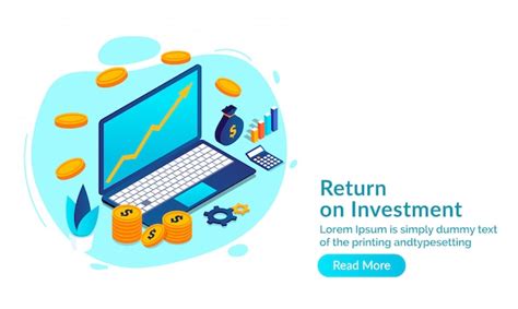 Premium Vector Return On Investment Roi Concept