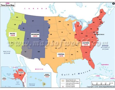 Us Time Zone Clock Map Time zone map usa with clocks - WorldMap US