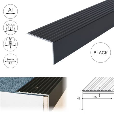 Aluminium Stair Nosing Edge Trim Step Nose Edging Nosings For Carpet