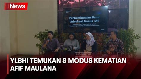 YLBHI Menuntut Kapolri Ungkap Tuntas Kasus Afif Maulana INews Sore 02