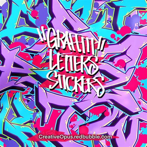 Graffiti Letters Stickers Blue And Purple Variousa Z Rstickers