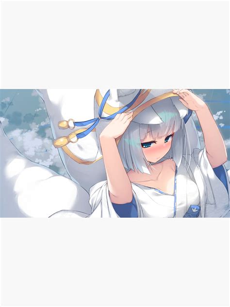 Sexy Fox Kaga Hot Tits Boobs Thighs Panty Azur Lane Al Lewd Hentai Ecchi Anime Girl Cap