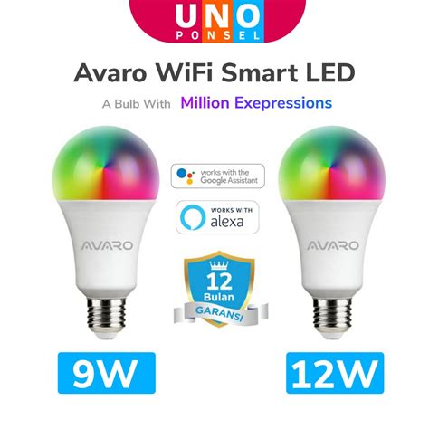 Jual Avaro Smart Led Bulb Rgb Light W W Lampu Bohlam Multiwarna